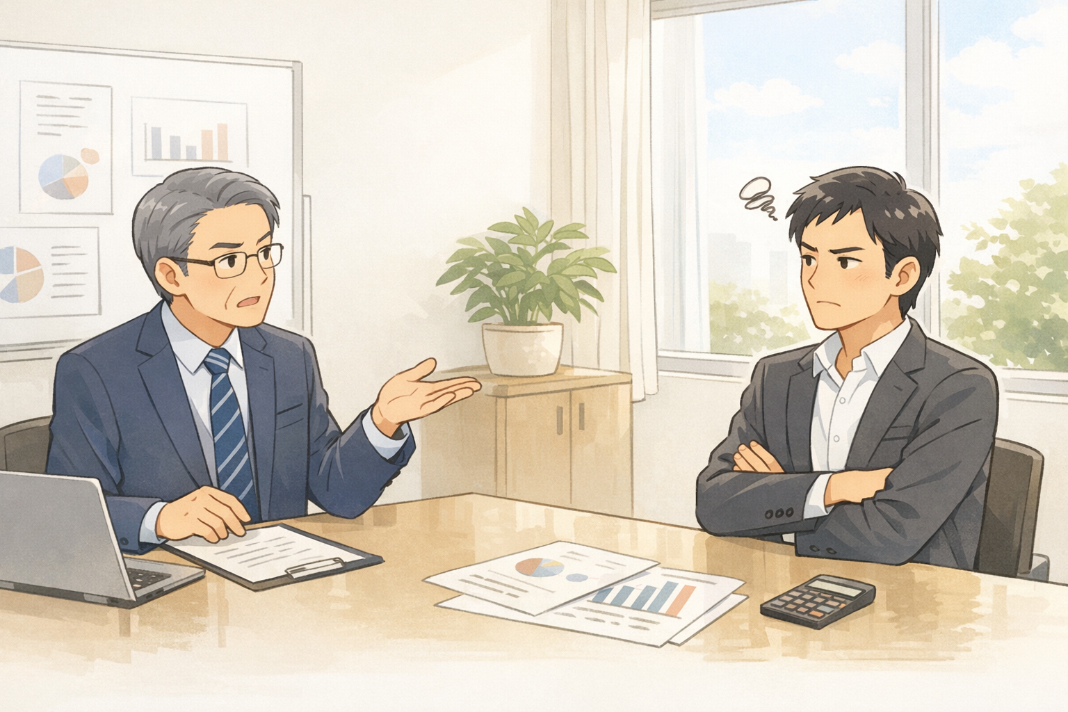 ケース③ビジュアル: 顧問税理士と意見が分かれる経営者