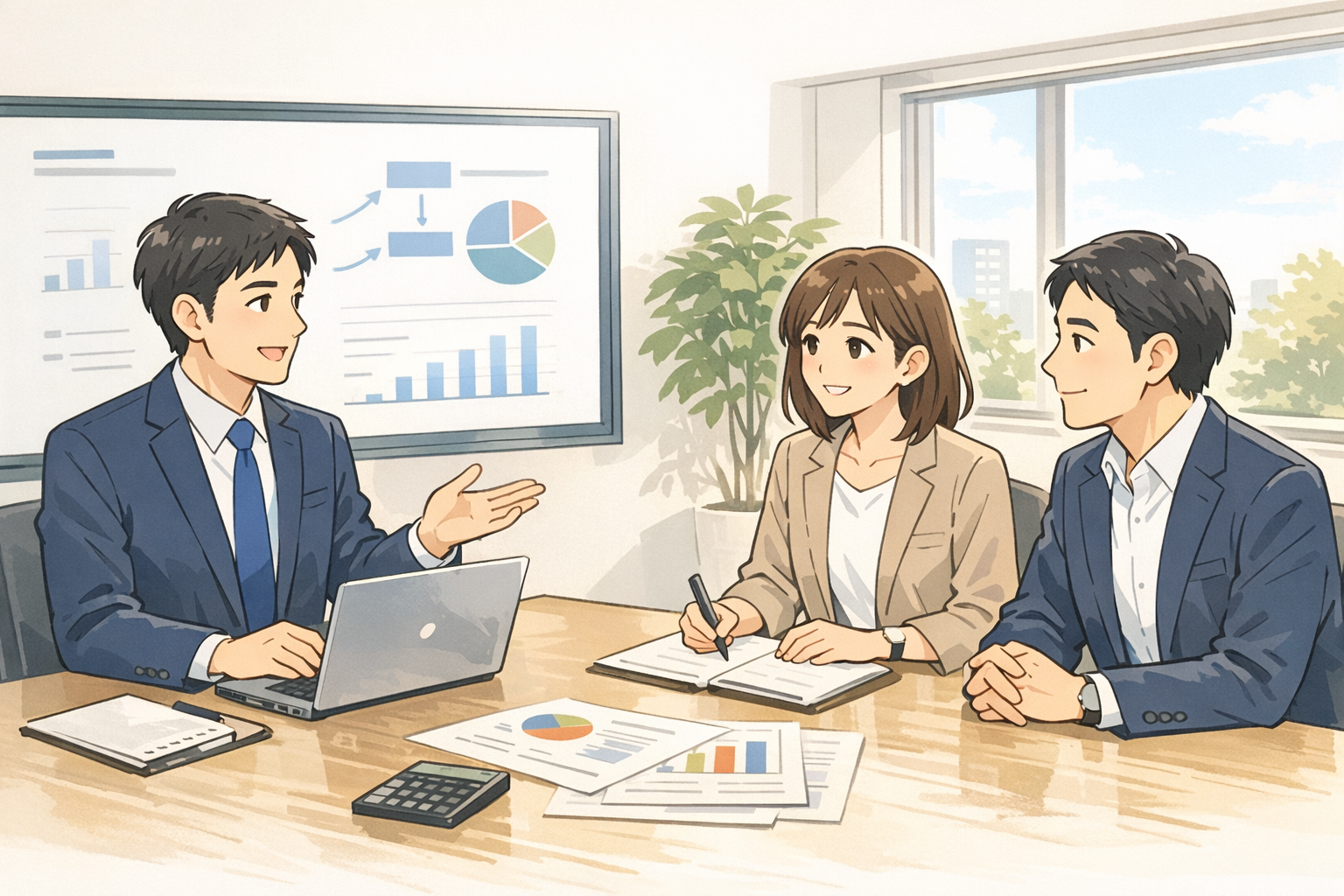 対話シーン: 会計DXコンサルとの戦略対話